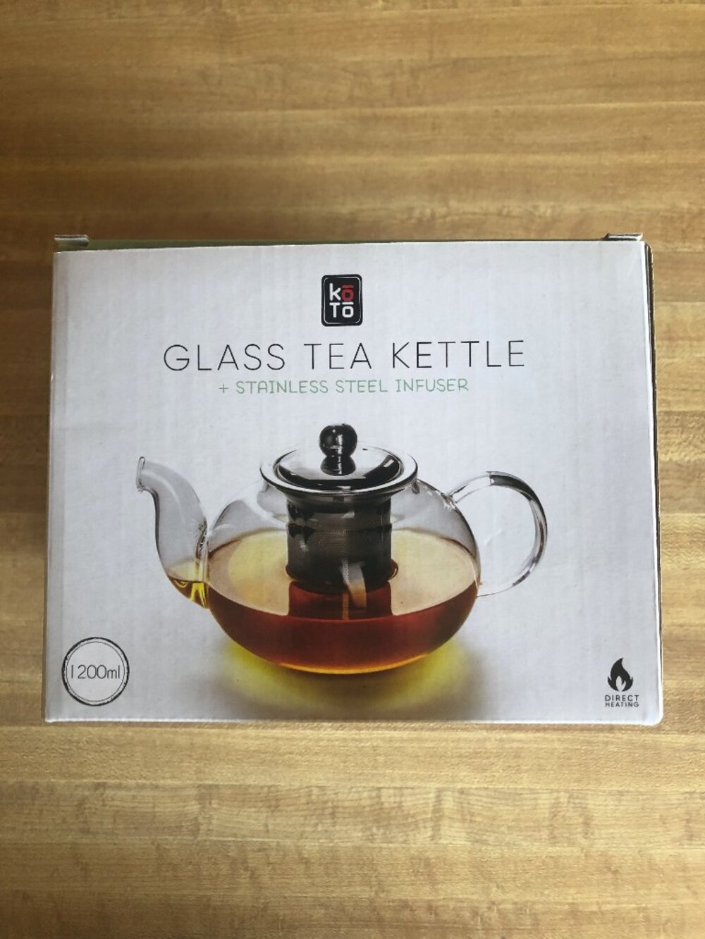 Glass Tea Kettle + Stainless Steel Infuser